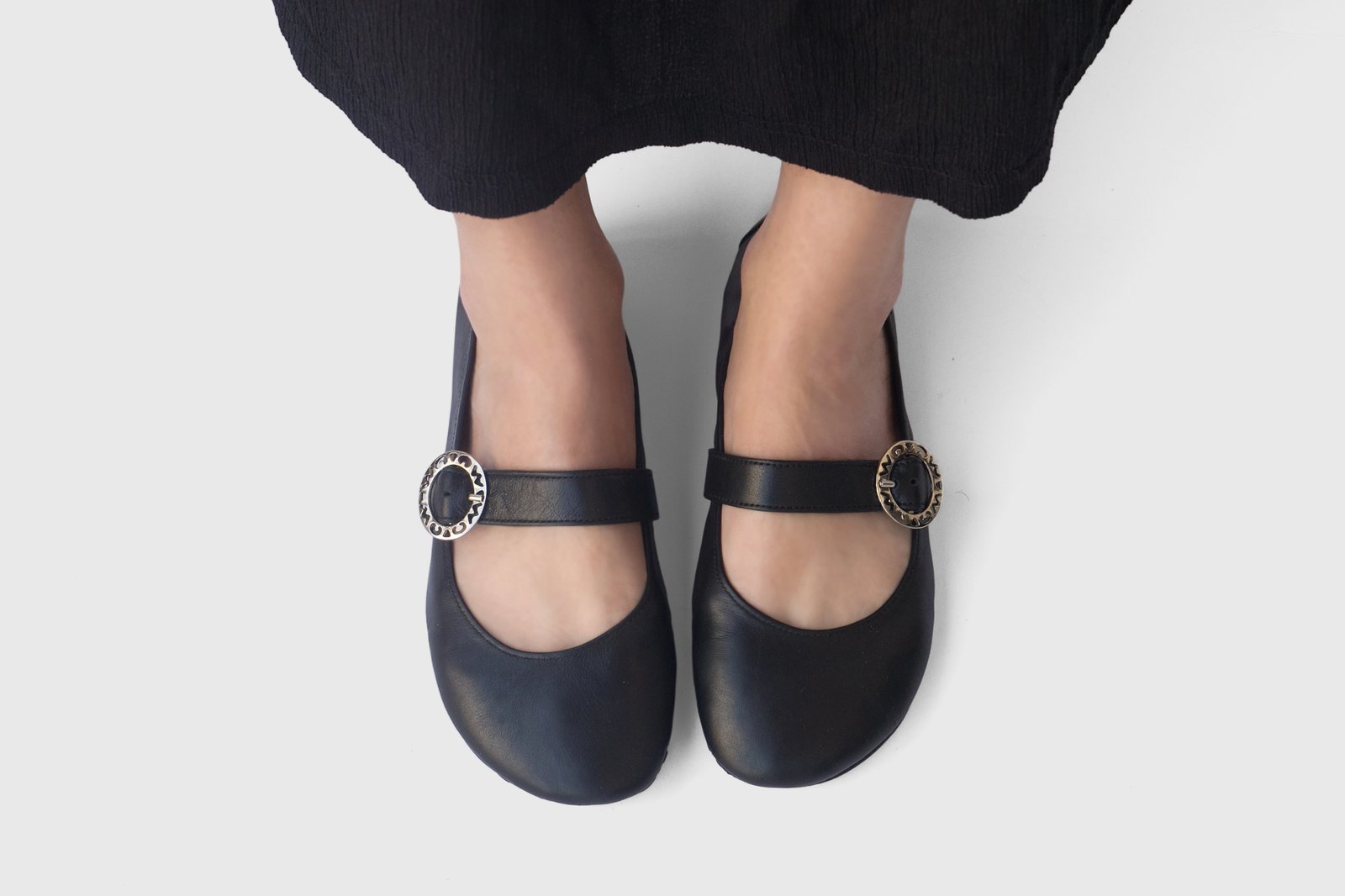 Prism Mary Janes in Matte Black | The Drifter Leather handmade shoes